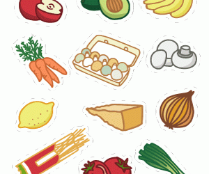 Cooking Ingredients Cutouts