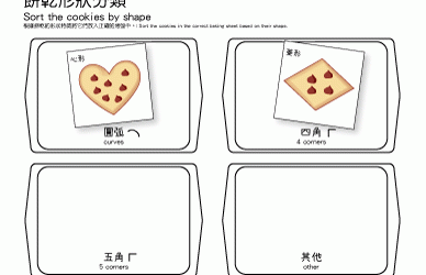 Sort The Cookies By Shape