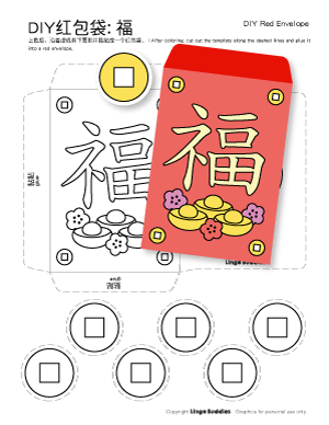DIY Chinese Red Envelope: Fu