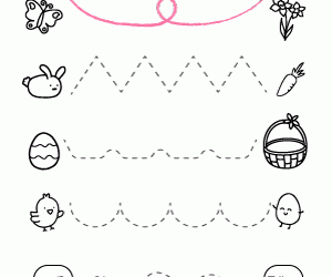 Tracing Practice: Easter