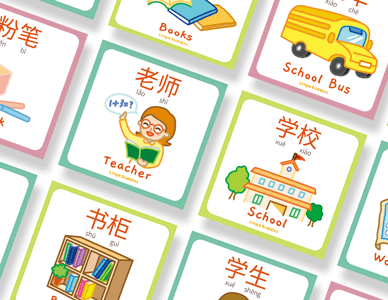 Classroom Flashcards in Chinese