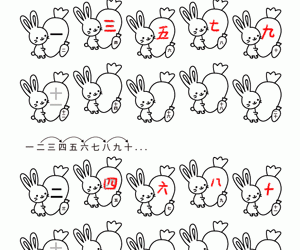 Rabbit Skip Counting By 2