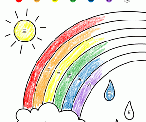 Rainbow Color By Numbers