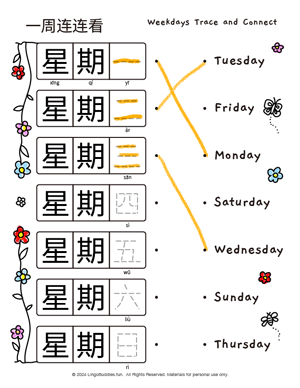 Weekdays Trace And Connect