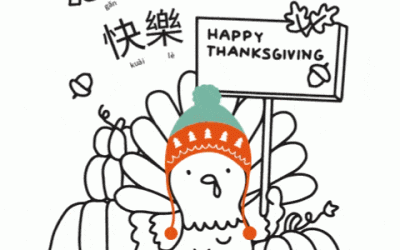 Happy Thanksgiving Coloring Page