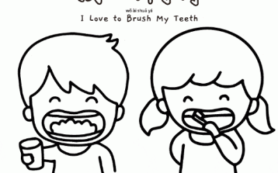 I Love To Brush My Teeth Coloring Page
