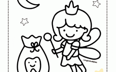 Tooth Fairy Coloring Page